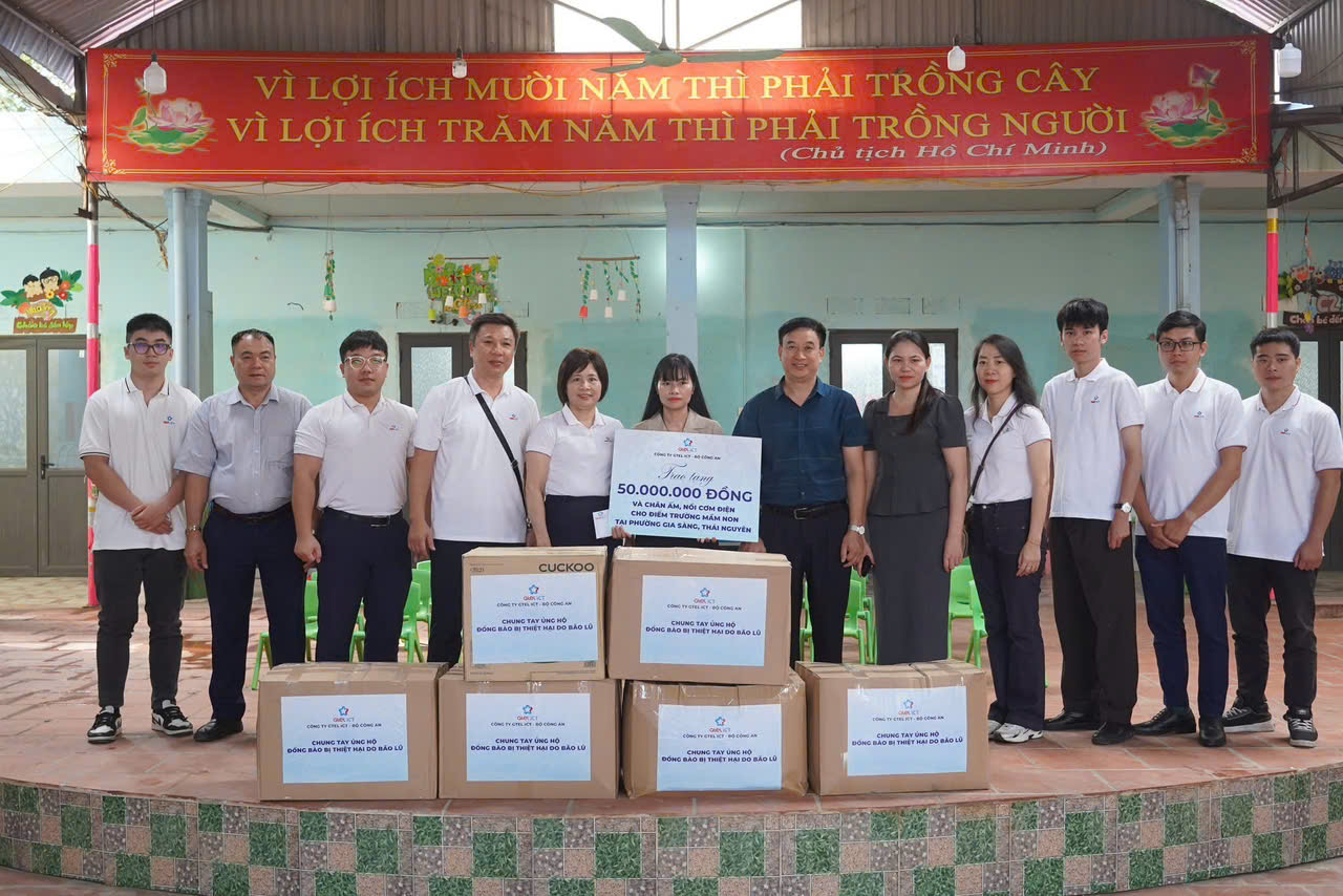 HÀNH TRÌNH LAN TỎA YÊU THƯƠNG: CHUNG TAY CÙNG NGƯỜI DÂN GIA SÀNG, THÁI NGUYÊN SAU BÃO SỐ 11